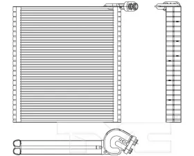 TYC Genera A/C Evaporator Core Front