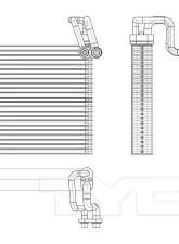 TYC Genera A/C Evaporator Core Nissan Sentra Front 2007-2012                                     - 97164 - Image 5