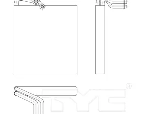 TYC Genera A/C Evaporator Core Front