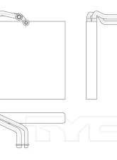 TYC Genera A/C Evaporator Core Front                                     - 97166 - Image 5