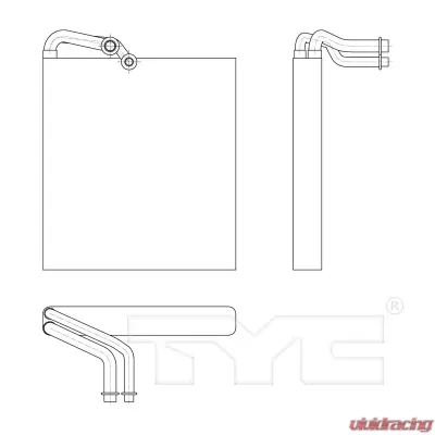 TYC Genera A/C Evaporator Core Front - 97166