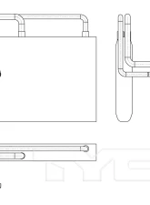 TYC Genera A/C Evaporator Core Lincoln Front                                     - 97169 - Image 5