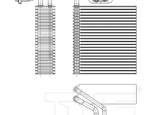 TYC Genera A/C Evaporator Core Front - 97176 - Image 2