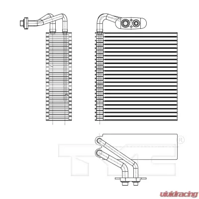 TYC Genera A/C Evaporator Core Front - 97176
