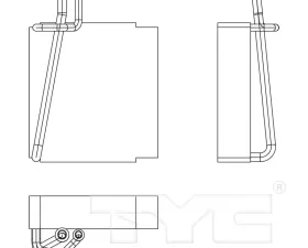 TYC Genera A/C Evaporator Core Front