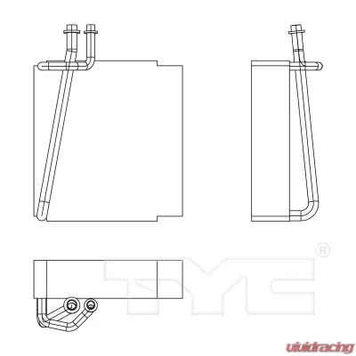 TYC Genera A/C Evaporator Core Front - 97181