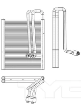 TYC Genera A/C Evaporator Core Front                                     - 97184 - Image 2