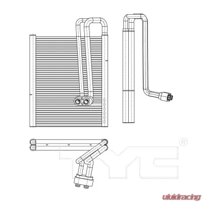 TYC Genera A/C Evaporator Core Front - 97184
