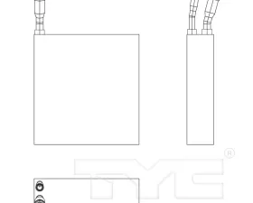 TYC Genera A/C Evaporator Core Jeep Liberty Front 2006-2007