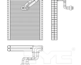 TYC Genera A/C Evaporator Core Dodge Journey Front 2009-2013