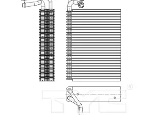 TYC Genera A/C Evaporator Core Front