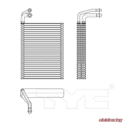 TYC Genera A/C Evaporator Core Front - 97193