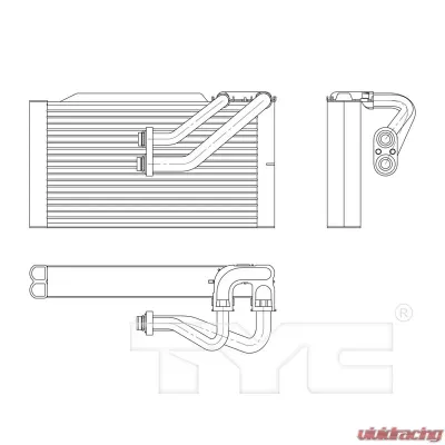 TYC Genera A/C Evaporator Core Kia Sorento Rear 2012-2015 - 97194
