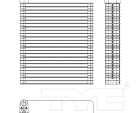 TYC Genera A/C Evaporator Core Nissan Rogue Front 2008-2015