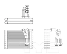 TYC Genera A/C Evaporator Core Mazda CX-9 Rear 2007-2015