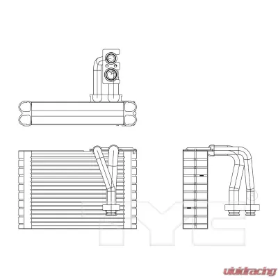 TYC Genera A/C Evaporator Core Mazda CX-9 Rear 2007-2015 - 97197