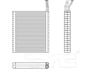 TYC Genera A/C Evaporator Core Front