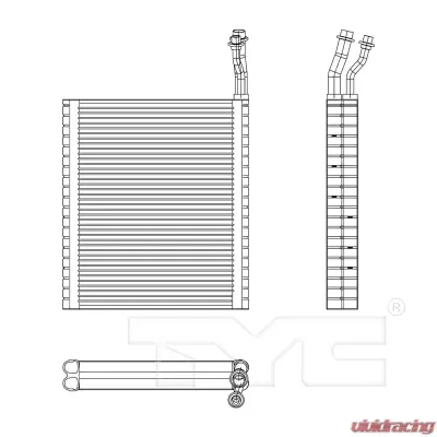 TYC Genera A/C Evaporator Core Front - 97198