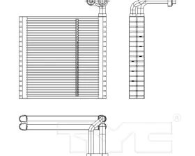 TYC Genera A/C Evaporator Core Chevrolet Spark Front 2013-2014