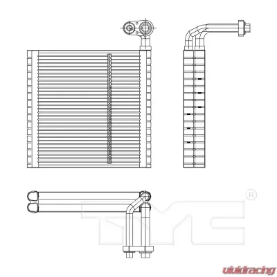 TYC Genera A/C Evaporator Core Chevrolet Spark Front 2013-2014 - 97199