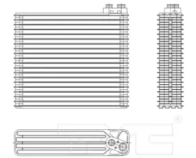 TYC Genera A/C Evaporator Core Honda Fit Front 2007-2008
