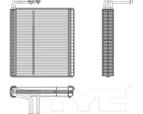 TYC Genera A/C Evaporator Core Front