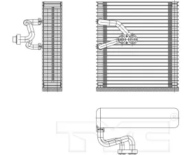 TYC Genera A/C Evaporator Core Front