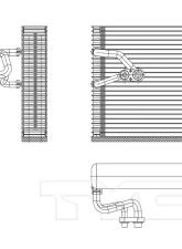 TYC Genera A/C Evaporator Core Front                                     - 97207 - Image 2