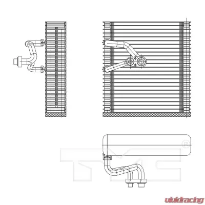 TYC Genera A/C Evaporator Core Front - 97207