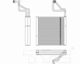 TYC Genera A/C Evaporator Core Mazda Front