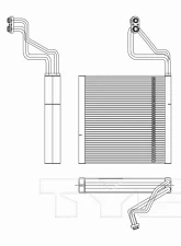 TYC Genera A/C Evaporator Core Mazda Front                                     - 97209 - Image 2