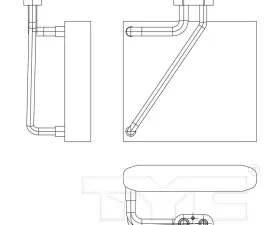 TYC Genera A/C Evaporator Core Suzuki Reno Front 2005-2008