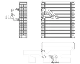 TYC Genera A/C Evaporator Core