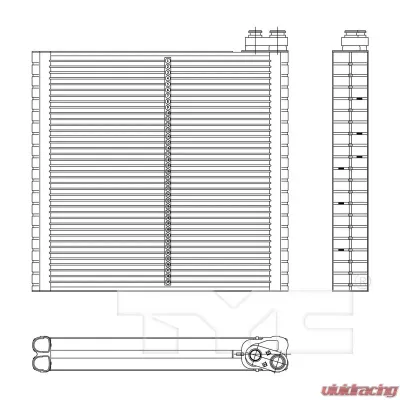 TYC Genera A/C Evaporator Core Front - 97212