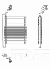 TYC Genera A/C Evaporator Core Chevrolet Front                                     - 97216 - Image 2