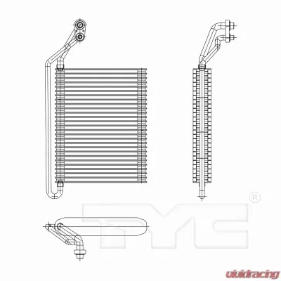 TYC Genera A/C Evaporator Core Chevrolet Front - 97216