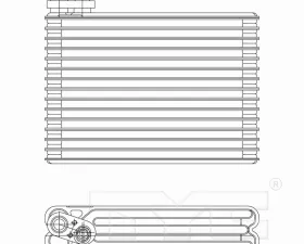 TYC Genera A/C Evaporator Core Cadillac SRX Rear 2004-2009
