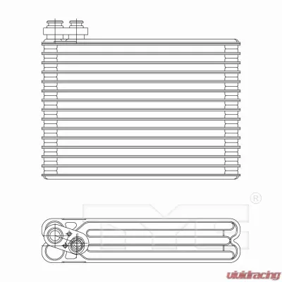 TYC Genera A/C Evaporator Core Cadillac SRX Rear 2004-2009 - 97217