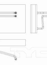 TYC Genera A/C Evaporator Core Ford Mustang 2005-2009                                     - 97219 - Image 2