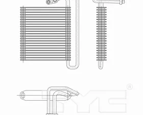 TYC Genera A/C Evaporator Core Front