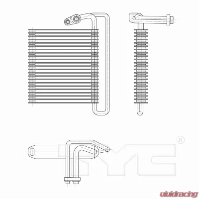 TYC Genera A/C Evaporator Core Front - 97220