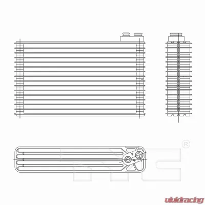 TYC Genera A/C Evaporator Core Toyota Sequoia Rear 2001-2007 - 97222