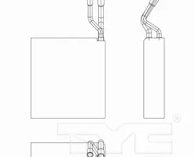 TYC Genera A/C Evaporator Core Front