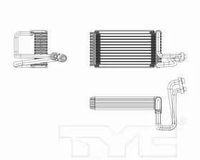 TYC Genera A/C Evaporator Core Dodge Durango Rear 2012-2020