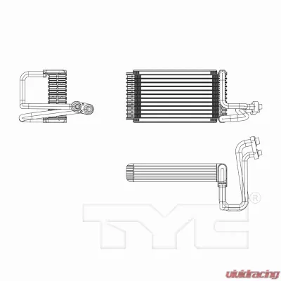TYC Genera A/C Evaporator Core Dodge Durango Rear 2012-2020 - 97224