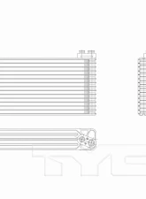 TYC Genera A/C Evaporator Core Toyota Sienna Rear 2004-2010                                     - 97225 - Image 3