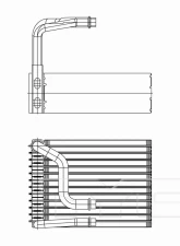 TYC Genera A/C Evaporator Core BMW Rear                                     - 97226 - Image 2