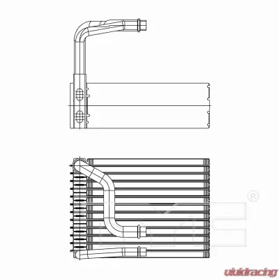 TYC Genera A/C Evaporator Core BMW Rear - 97226