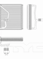TYC Genera A/C Evaporator Core Kia Rio Front 2006-2011                                     - 97227 - Image 2