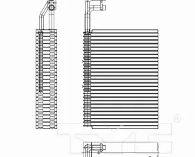 TYC Genera A/C Evaporator Core BMW Front